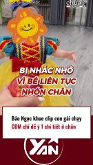 Bảo Ngọc khoe clip con gái chạy nhưng CĐM chỉ chú ý 1 chi tiết