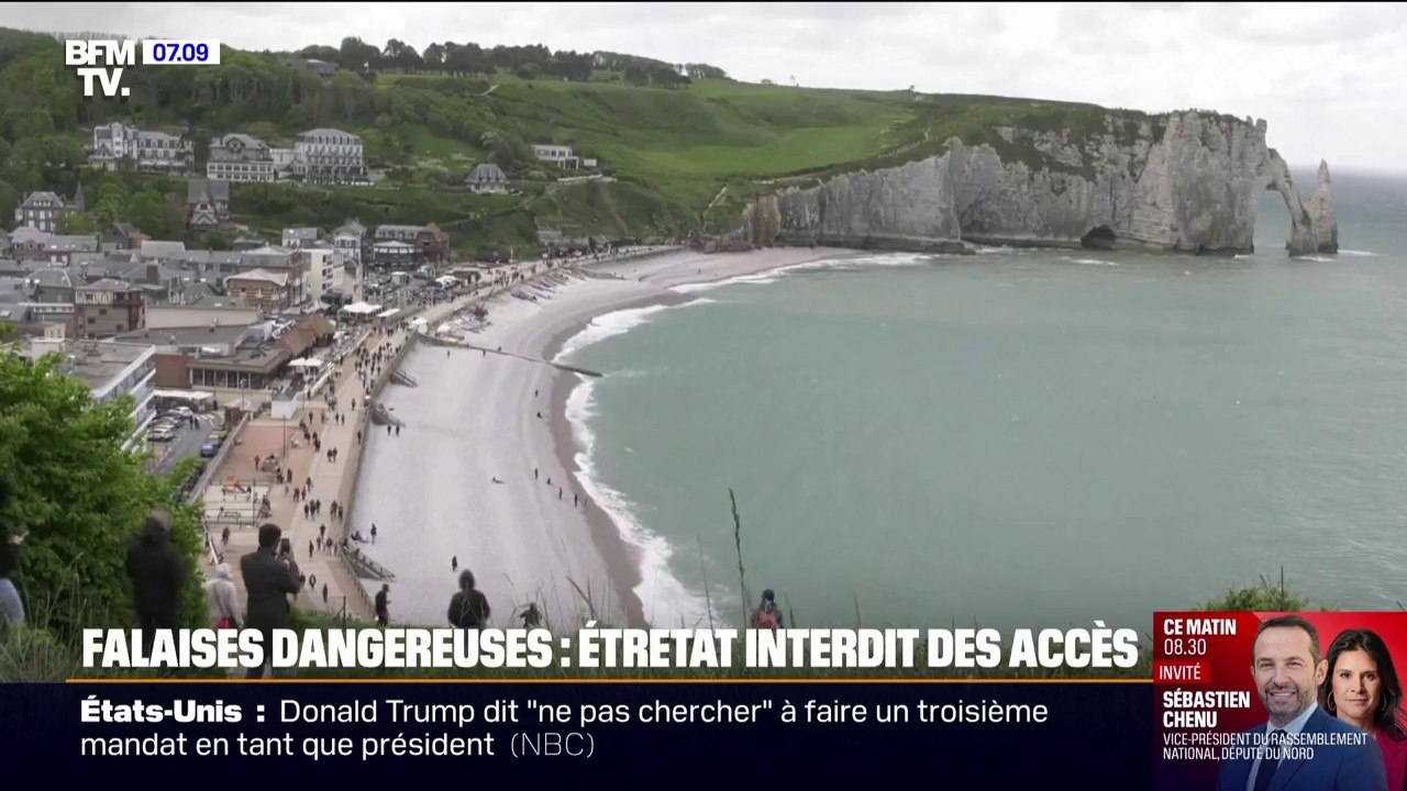 La mairie d'Étretat prend un arrêté pour interdire l'accès à certaines plages et falaises pour garantir la sécurité