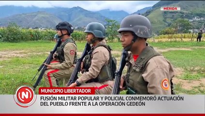 Fusión militar-popular en Mérida rememoró actuación patriota ante la Operación Gedeón