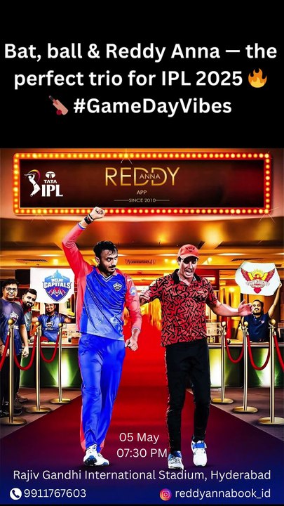 Reddy Book Expect in the Epic Clash: SRH vs DC - IPL 2025 at Hyderabad.