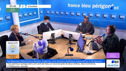 Clémentine Autain, invitée d'ici matin en Périgord ce lundi