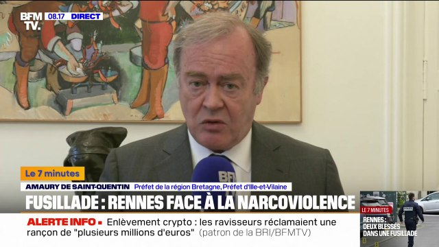 Fusillade à Rennes: Sur le seul mois de mars, nous avons interpellé 312 personnes liées au narcotrafic , assure le préfet de Bretagne