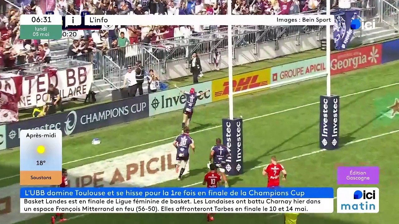 05/05/2025 - ici matin par ici Gascogne en vidéo