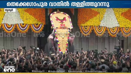 തെക്കേ​ഗോപുര നട തള്ളിത്തുറന്ന് എറണാകുളം ശിവകുമാർ; തൃശ്ശൂരിൽ പൂരവിളംബരമായി | thrissur pooram 2025