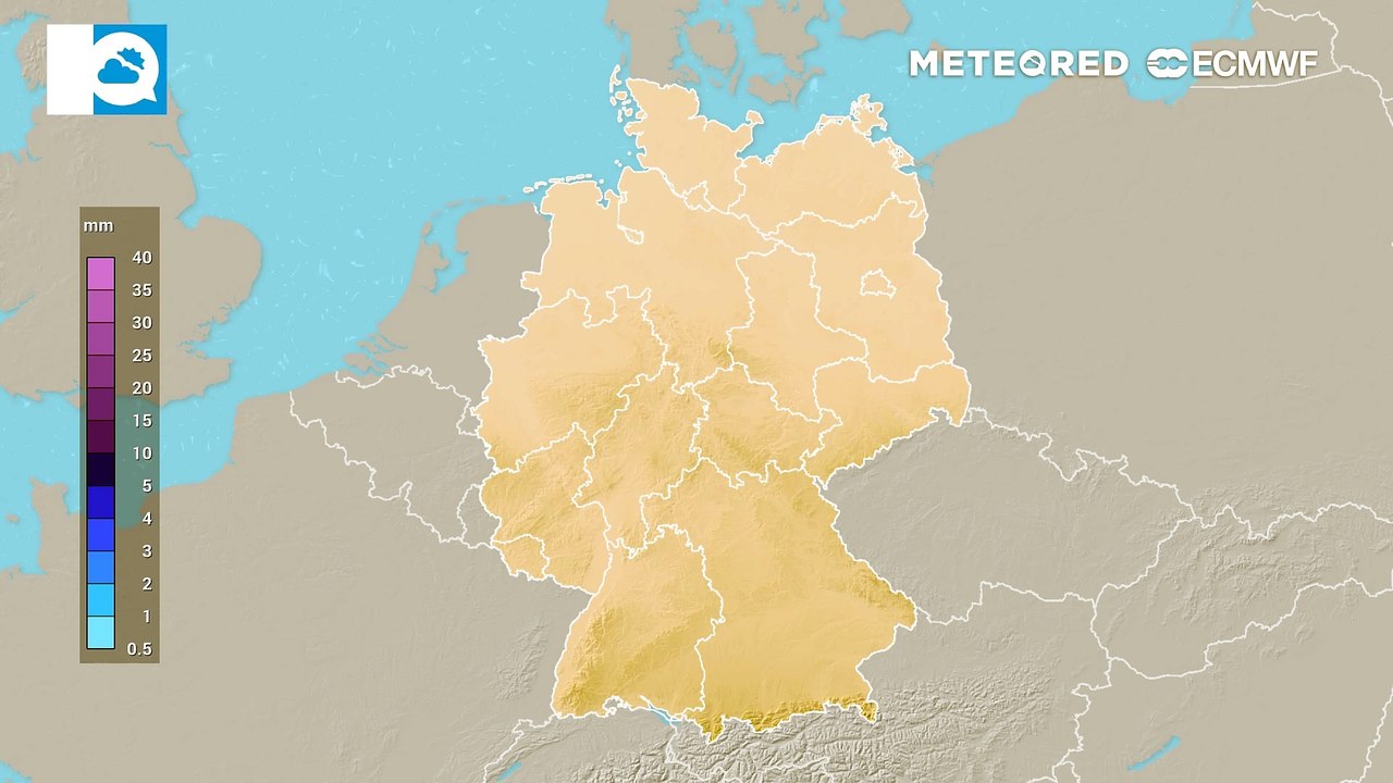 Viel Regen ist weiterhin nicht in Sicht- nur am Alpendrand ist es aktuell recht nass