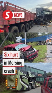 Six injured in crash involving four vehicles in Mersing