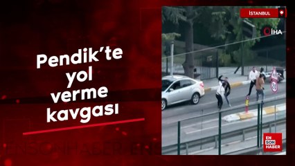 Pendik’te yol verme kavgası