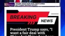 President Trump says: I want a fair deal with China but China has been ripping us off for many years