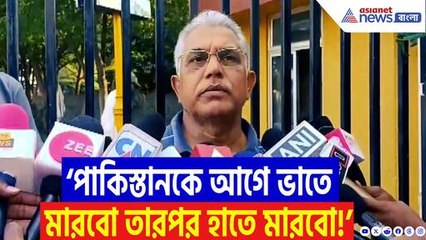 ‘পাকিস্তানকে আগে ভাতে মারবো তারপর হাতে মারবো!’ বিস্ফোরক দিলীপ ঘোষ