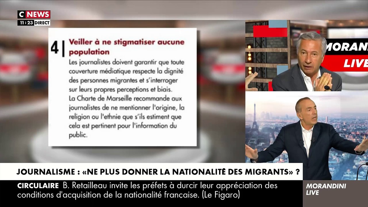 Autocensure: Plusieurs médias de gauche, mais aussi des écoles de journalisme, signent une charte dans laquelle ils s'engagent à ne plus donner la religion ou l'origine des migrants qui sont en France impliqués dans des affaires de justice