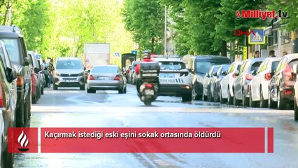 Şişli'de kaçırmak istediği eski eşini sokak ortasında öldürdü