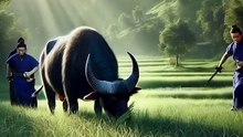 The story of 1 human and Buffaloe