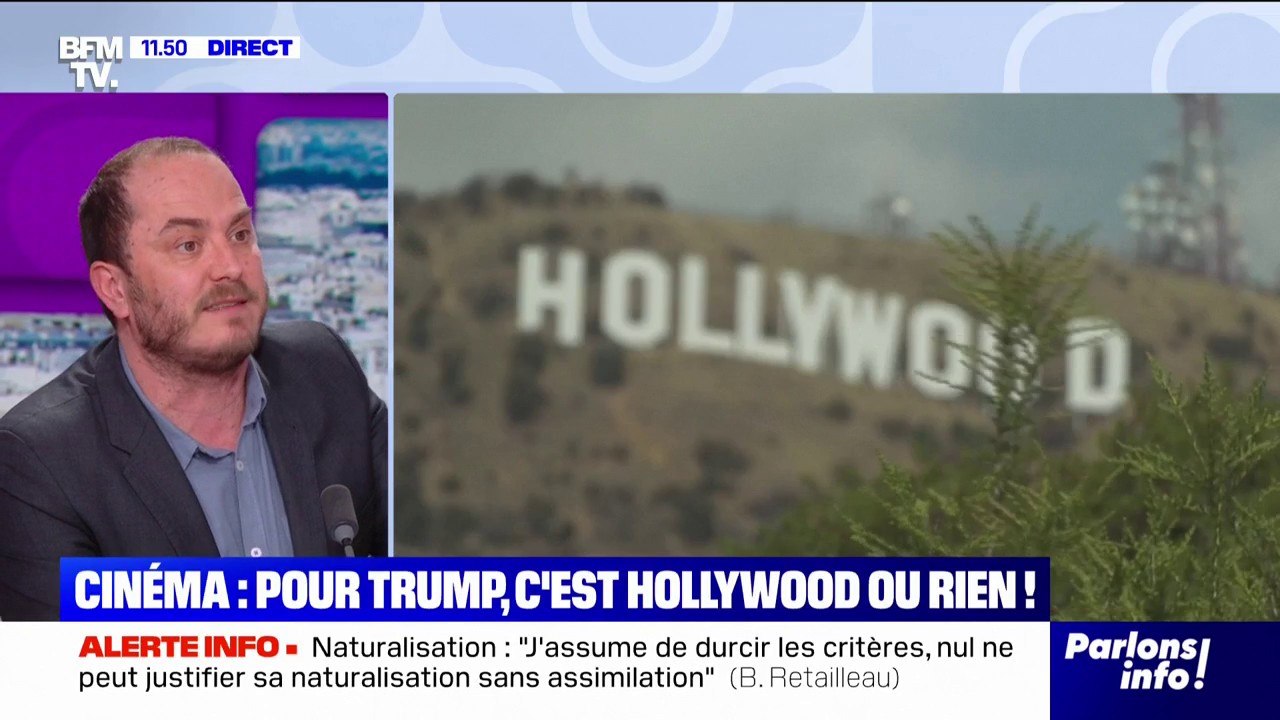 "Hollywood est en train de se faire détruire": Donald Trump annonce vouloir taxer à 100% les films produits à l'étranger
