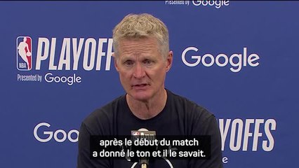 Warriors - Kerr : "Draymond Green a donné le ton"