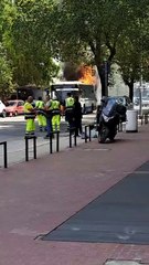 autobus in fiamme a palermo