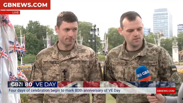 WATCH: Ukrainian soldiers express hope for 'own victory day' as they join VE Day commemorations