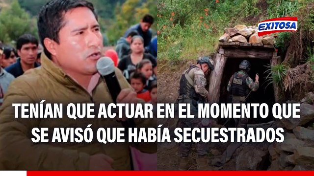 Alcalde de Pataz increpa a la PNP: Tenían que actuar en el momento que se avisó que había secuestrados