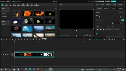 How to add video inside text in CapCut PC