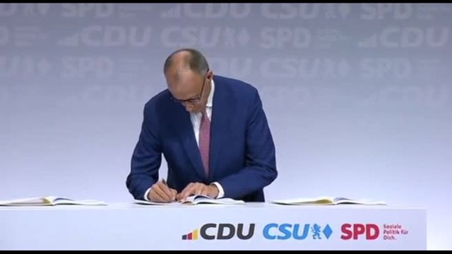 Germania, firmato il contratto di coalizione tra Unione Cdu-Csu e Spd