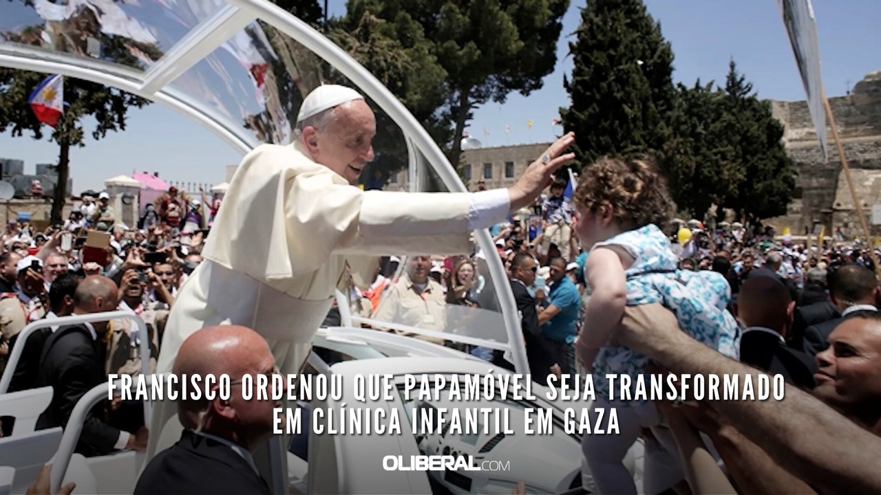 Francisco ordenou que papamóvel seja transformado em clínica infantil em Gaza