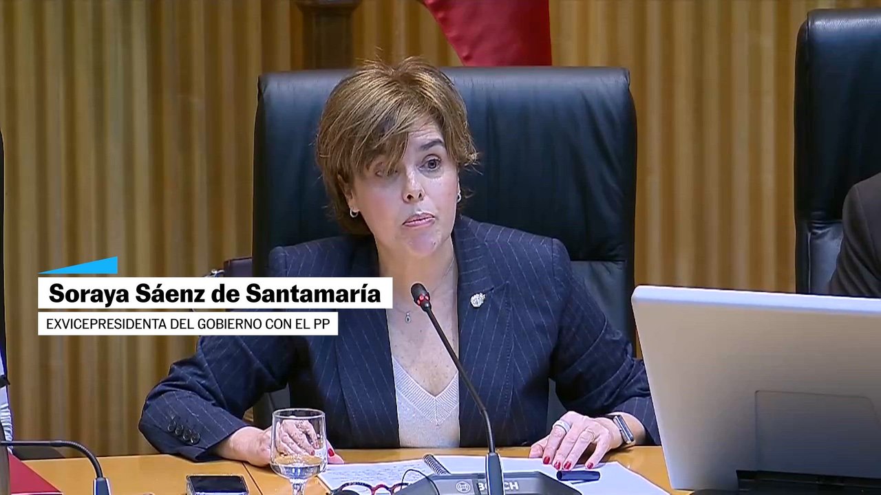 Sáenz de Santamaría: "No tengo conocimiento de la existencia de ninguna policía patriótica ni ninguna operación Cataluña"