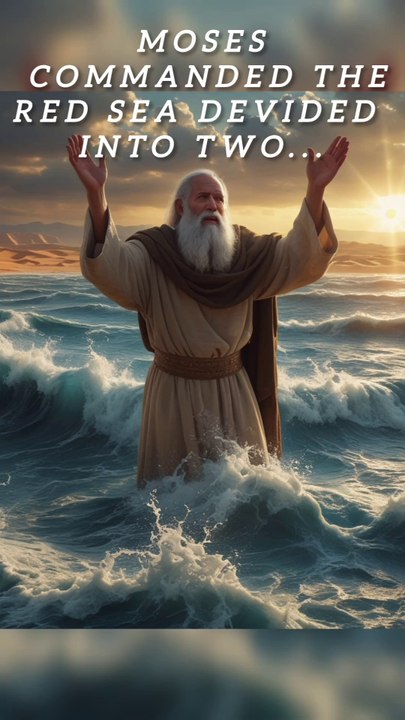 Moses devided the Red sea in to two