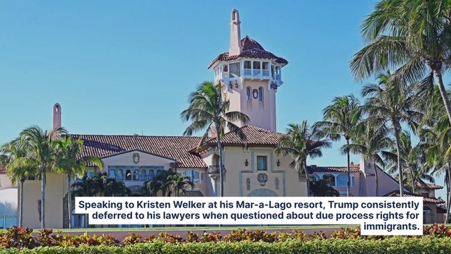 Trump Says 'I Don't Know' When Asked If He Has To Uphold The Constitution When It Comes To Mass Deportations