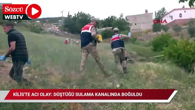 Kilis'te acı olay: Düştüğü sulama kanalında boğuldu