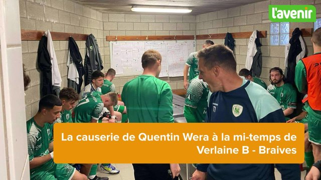 La causerie de Quentin Wera à la mi-temps de Verlaine B - Braives