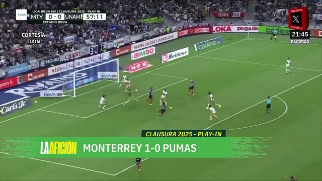 Rayados se impone ante Pumas y clasifica a la liguilla de la Liga MX