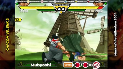 RYUHAKU TODOH MOVE LIST - Capcom vs. SNK 2 (CVS2)