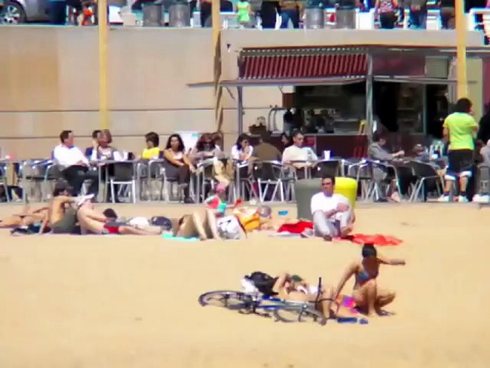 @ the beach in Barcelona!