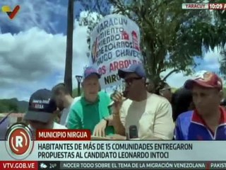 Candidato Leonardo Intoci recibió propuestas de más de 15 comunidades en el mcpio. Nirgua