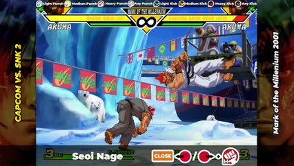 AKUMA MOVE LIST - Capcom vs. SNK 2 (CVS2)