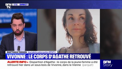 Disparition d'Agathe: le corps de la joggeuse retrouvé au sud de la commune de Vivonne