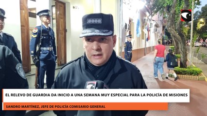El relevo de guardia da inicio a una semana muy especial para la Policía de Misiones