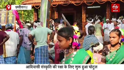 नारायणपुर के गढ़बेंगाल में घोटुल संस्कृति दोबारा जीवित, घोटुल स्थल का शुभारंभ, आदिवासी संस्कृति की दिखी झलक