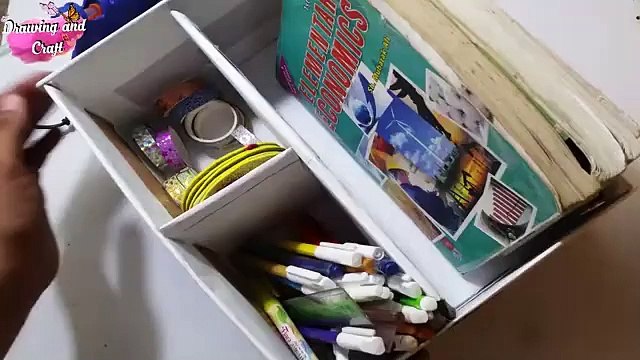 DIY Cardboard Organizer _ Desk Organizer _ Cardboard Crafts Easy _ DIY Paper Crafts