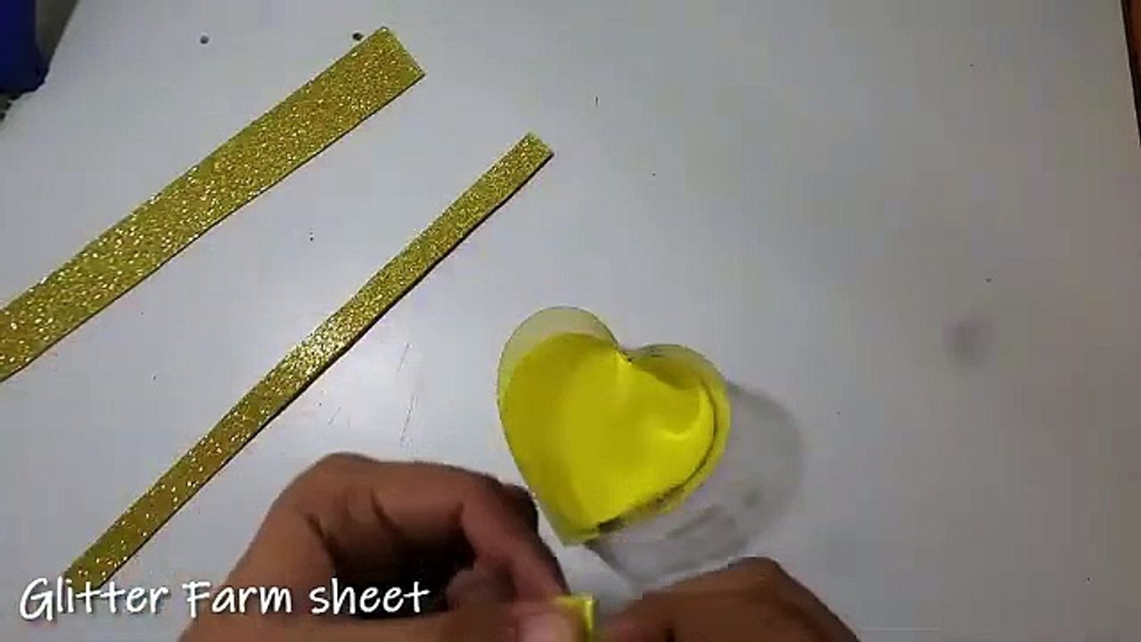 Beautiful Heart Basket _ Plastic bottle craft idea _ Best out of waste