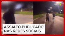 Criminosos fazem ‘live’ de assalto a motociclista no litoral de SP: ‘Equipe ódio tá na pista’