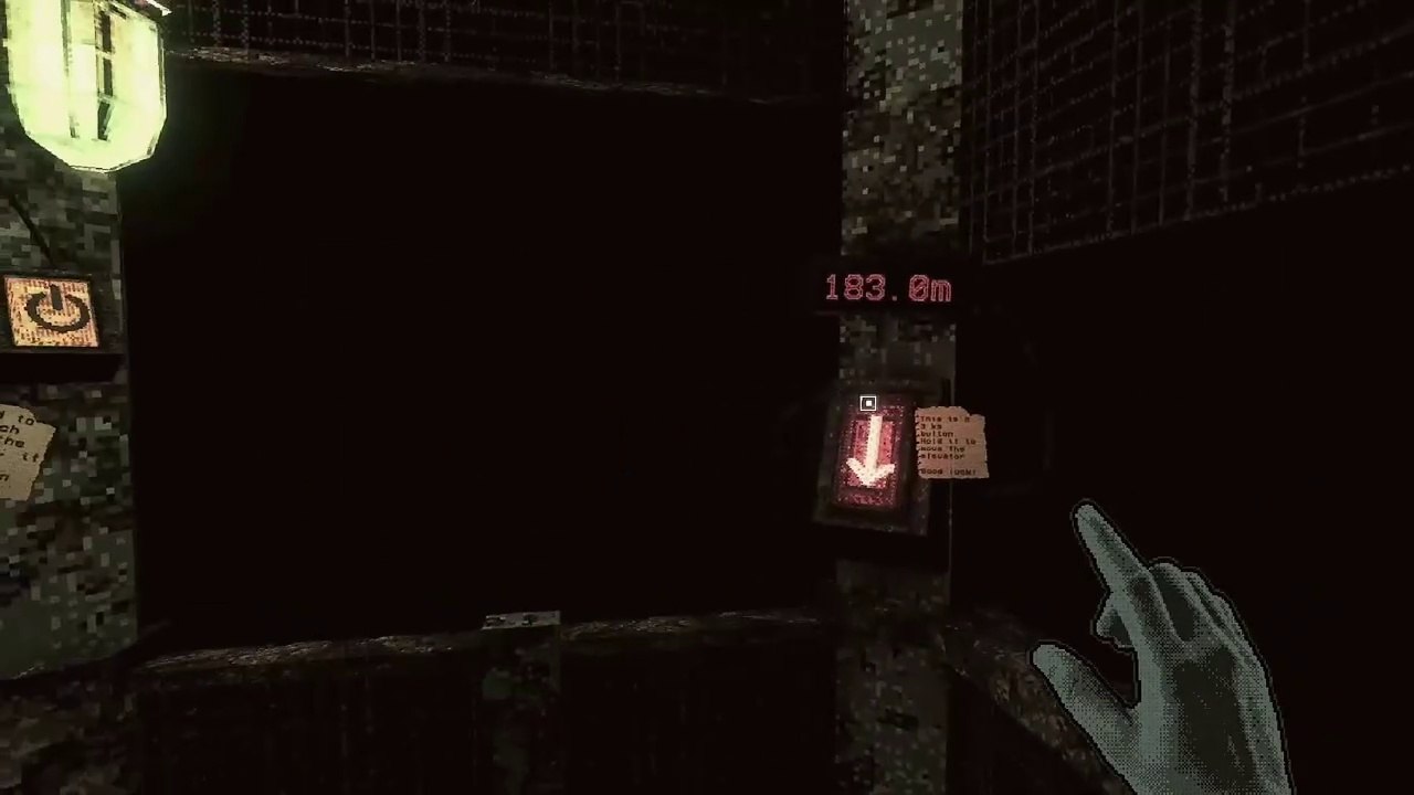 A Mechanical Monster Stalks us, Push The Button to Escape