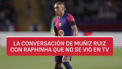 La conversación de Muñiz Ruiz con Raphinha que no se vio en TV y enfurece al madridismo: ojo con lo que le dice el colegiado