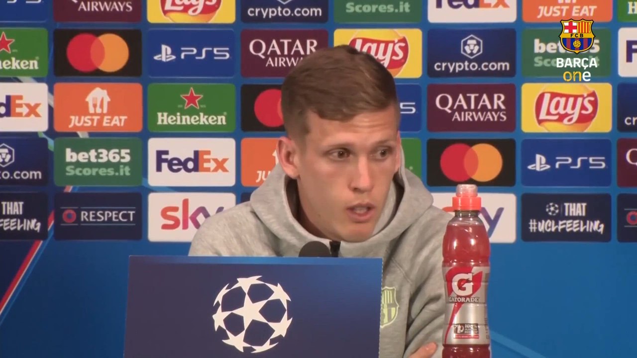 RUEDA de PRENSA de DANI OLMO previa al INTER DE MILÁN vs FC BARCELONA | SEMIFINALES, CHAMPIONS LEAGUE