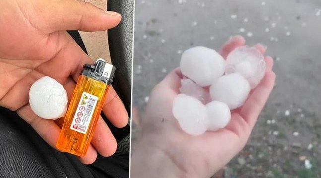 Adana'da dolu yağışı tarım arazilerine zarar verdi