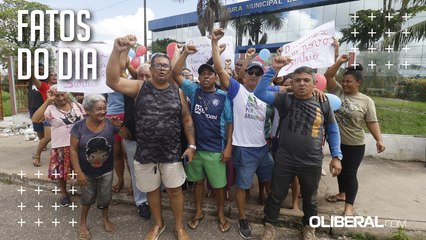 Moradores prejudicados com sorteio de residencial protestam em frente à Prefeitura de Ananindeua