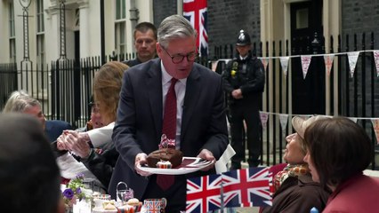 Sir Keir Starmer hosts tea party at Downing Street