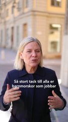 Magdalena Andersson - Tack till Sveriges alla barnmorskor för det viktiga jobb ni gör! (05.05.25)