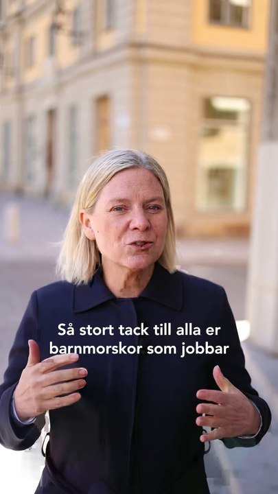 Magdalena Andersson - Tack till Sveriges alla barnmorskor för det viktiga jobb ni gör! (05.05.25)