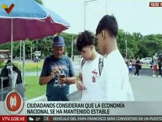 Caraqueños manifiestan que la economía venezolana ha ido en constante crecimiento