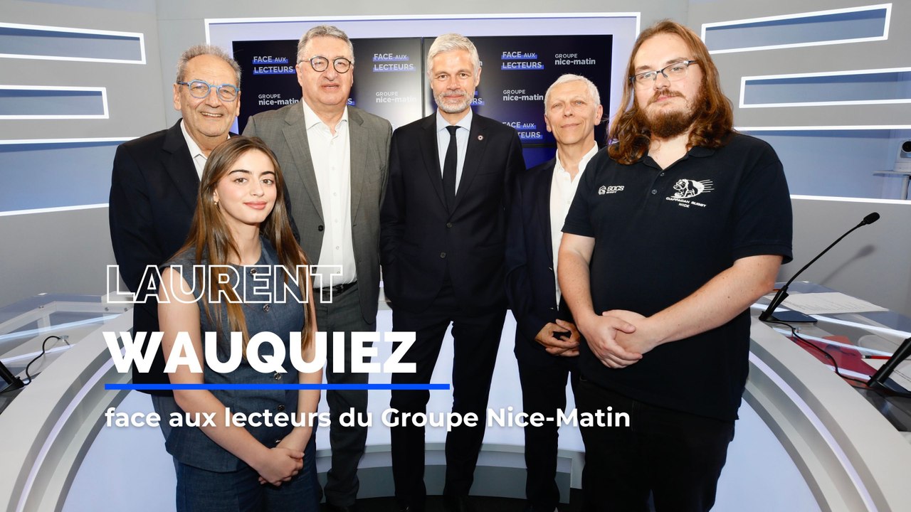 Laurent Wauquiez face aux lecteurs de Nice-Matin ce lundi à Nice